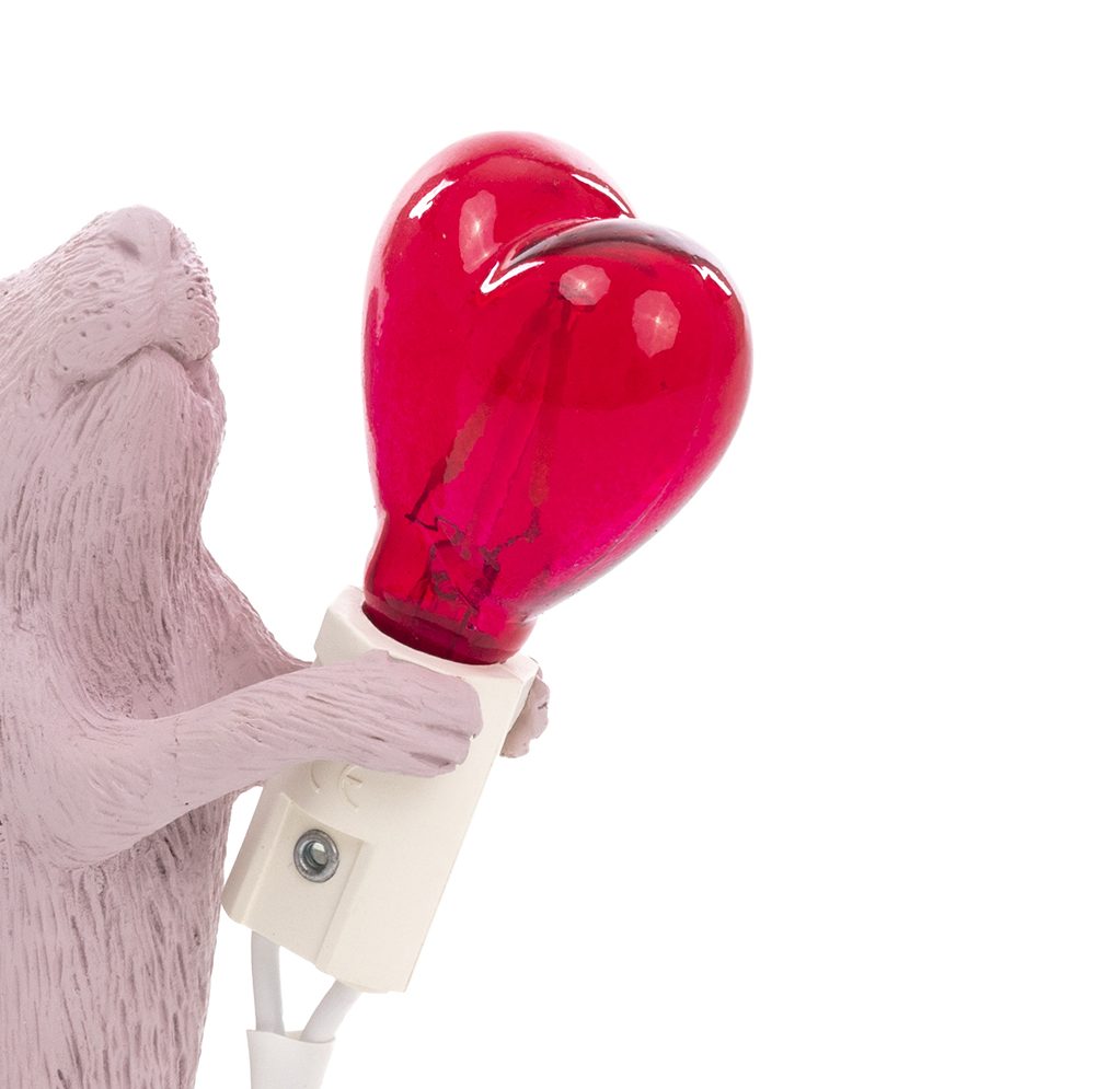 Light Heart Bulb Mouse Lamp LOVE