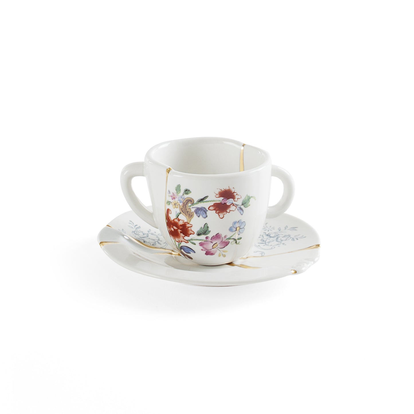 Kintsugi Coffee cup with saucer 03