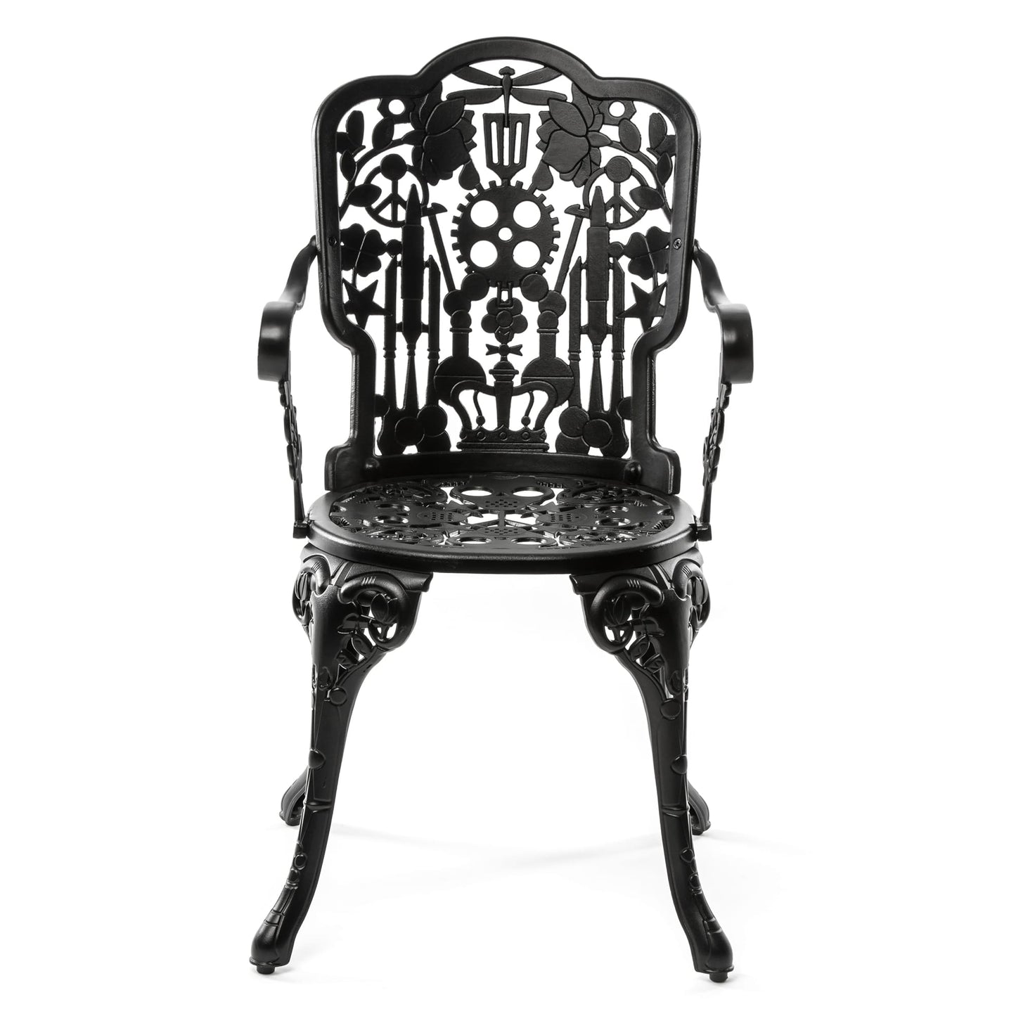 Industry Collection ALUMINIUM ARMCHAIR - BLACK