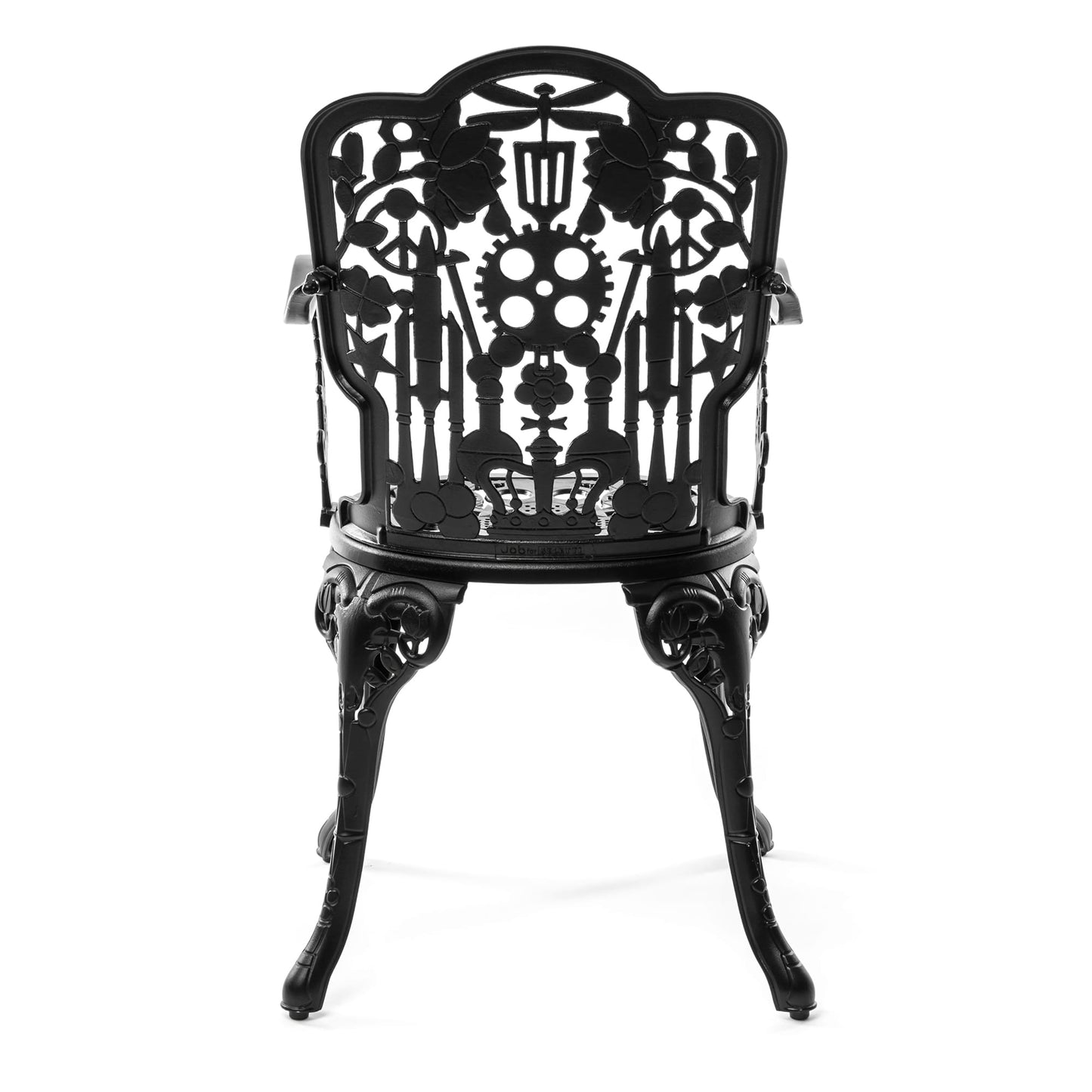 Industry Collection ALUMINIUM ARMCHAIR - BLACK