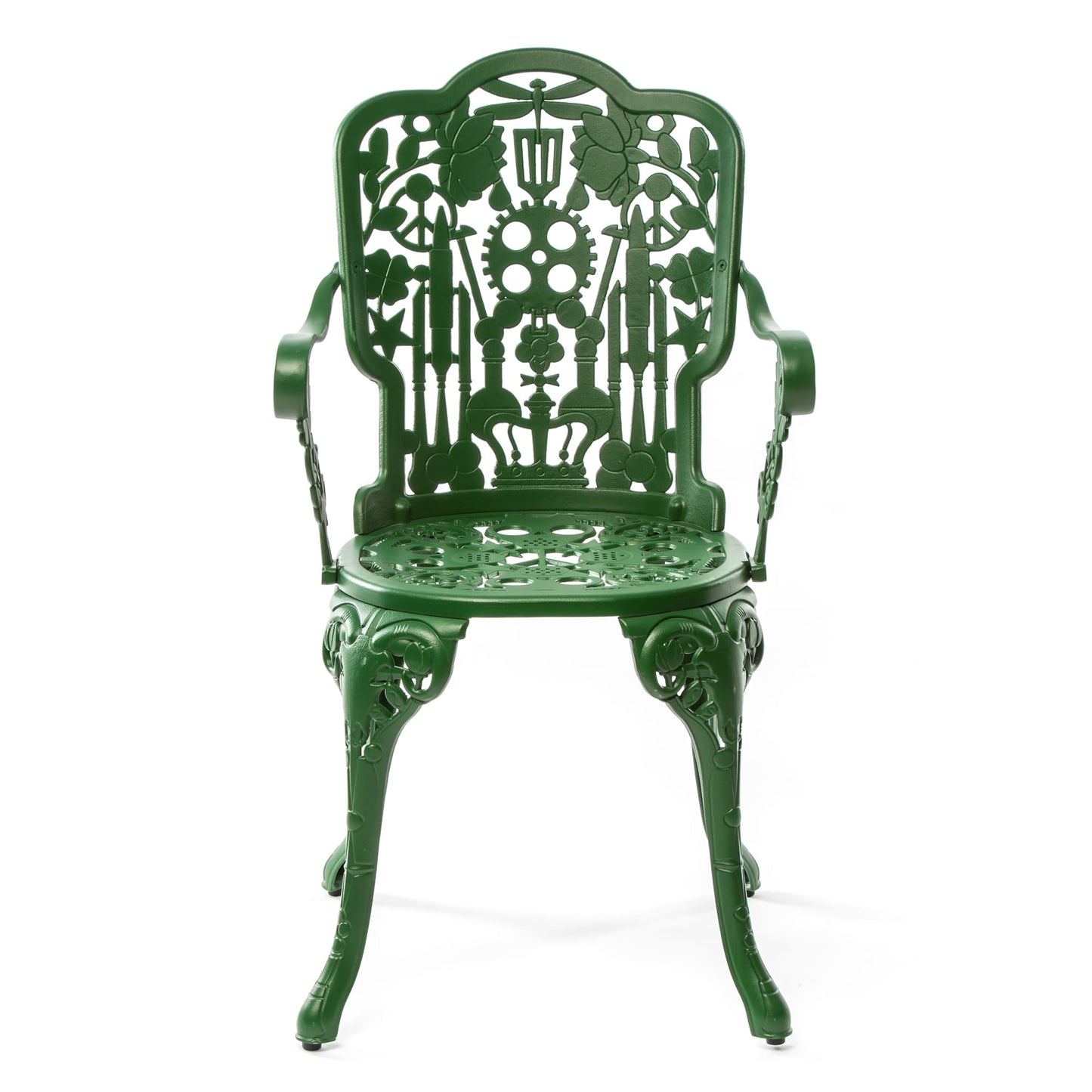 Industry Collection ALUMINIUM ARMCHAIR - GREEN