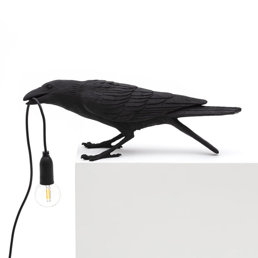 Bird Lamp Black Playing