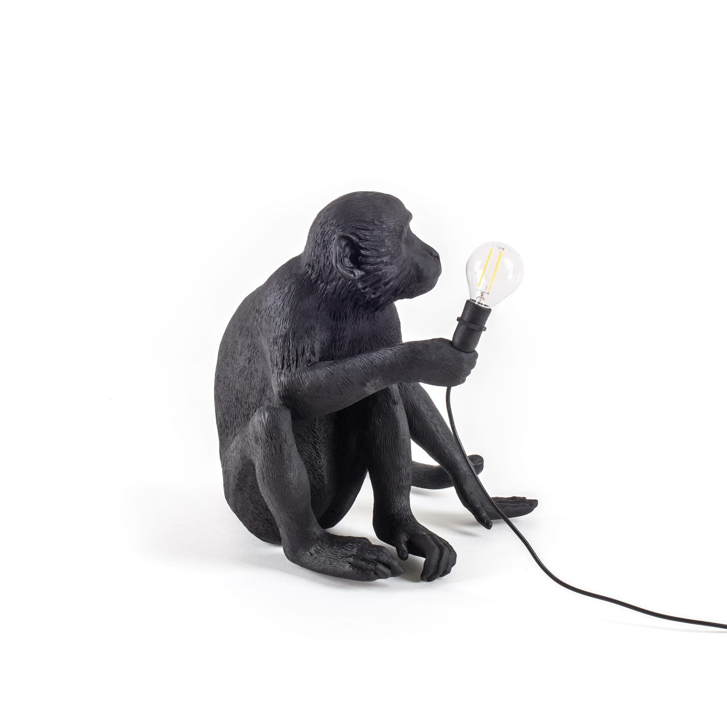 The Monkey Lamp Black Sitting Version