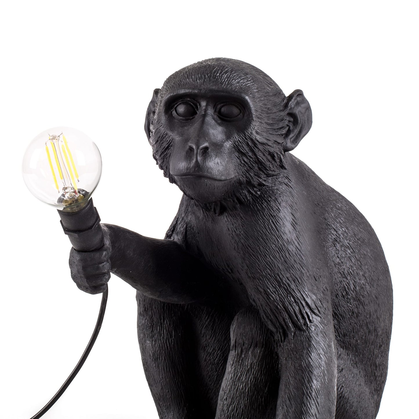 The Monkey Lamp Black Sitting Version