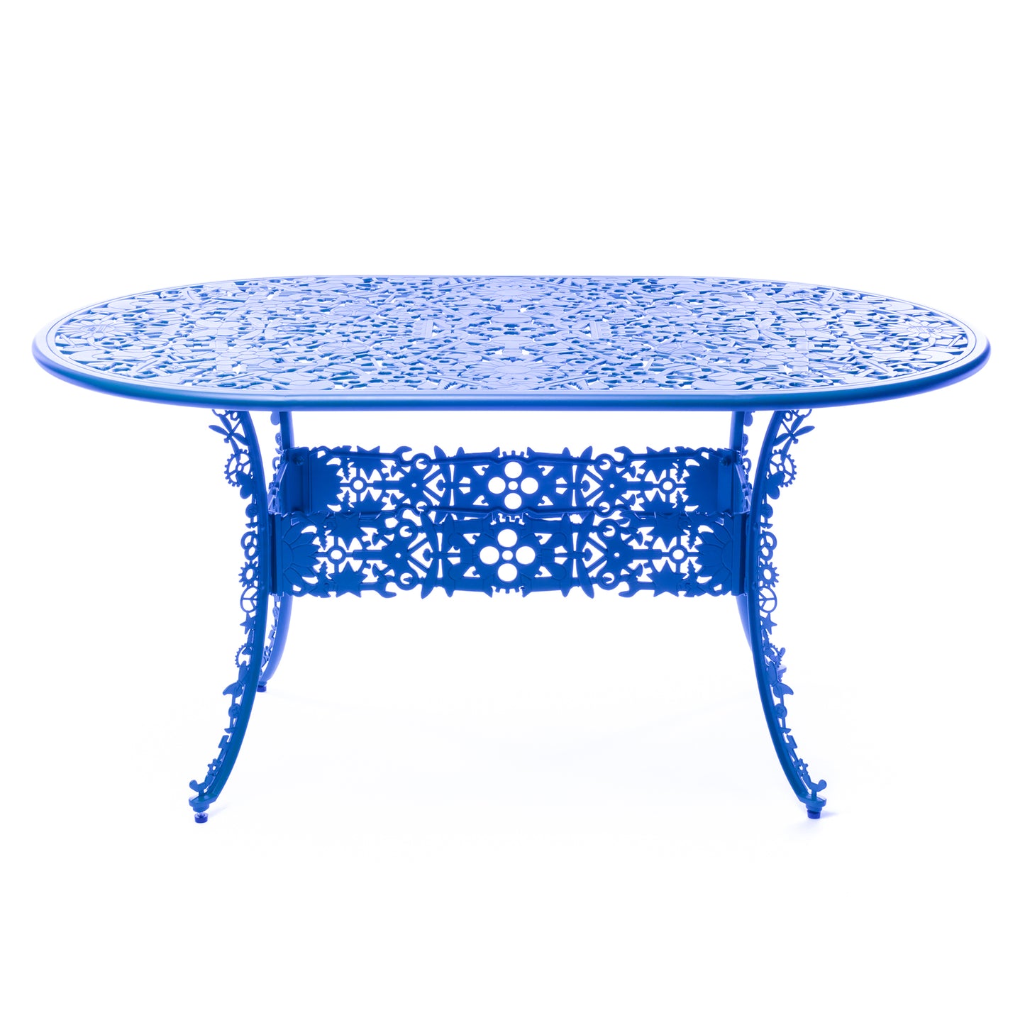 Industry Collection ALUMINIUM OVAL TABLE - SKY BLUE