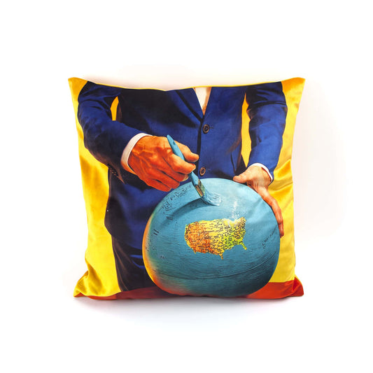 Cushion Globe With Plume Padding